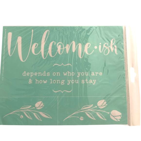 NWT  Welcomish Chalk Couture 8.5 x 11  Reusable Transfer - Picture 1 of 3